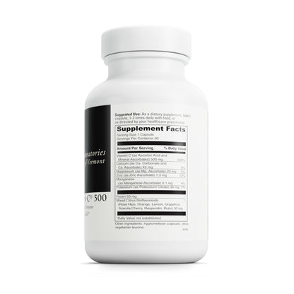DaVinci Labs Poten-C 500 - Dietary Supplement to Support Immune System Function & Collagen Health* - With Vitamin C, Calcium, Magnesium, Potassium, and More - Vegetarian - Gluten-Free - 90 Tablets