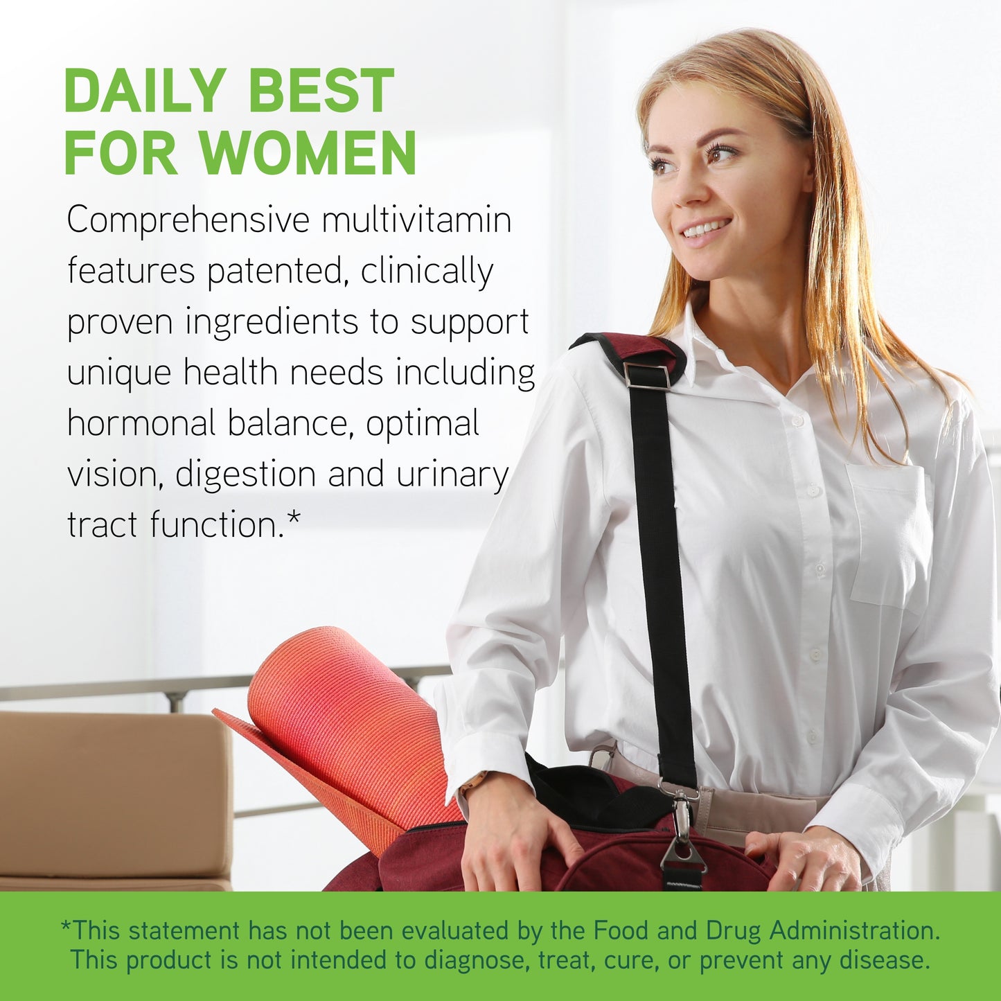 DaVinci Labs - Daily Best Women - A Dietary Supplement with Vitamin B6, Vitamin B12 Vitamin C, Vitamin K2, and More - Vegetarian, Gluten-free - 90 Capsules