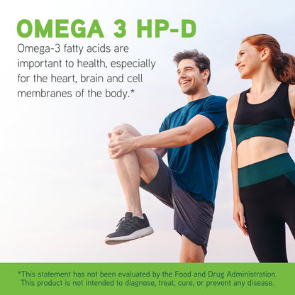 DaVinci Labs Omega 3 HP-D - Dietary Supplement to Support Immune System, Healthy Joints and Cardiovascular and Skin Health* - With Vitamin D3 and More - Gluten-Free - 60 Softgels