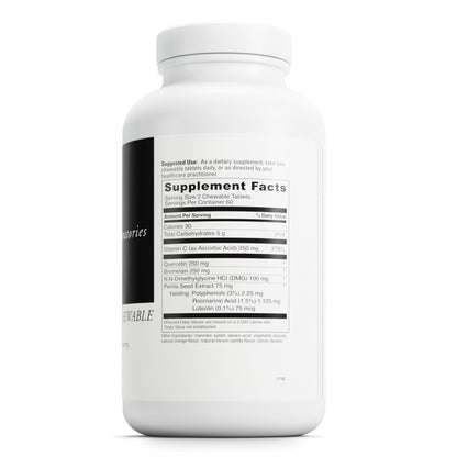 DaVinci Labs Aller-DMG Chewable - Immune Health Support, Histamine Aid & Respiratory Support* - Orange Cream Flavor - 120 Chewable Vegetarian Tablets (60 Servings)