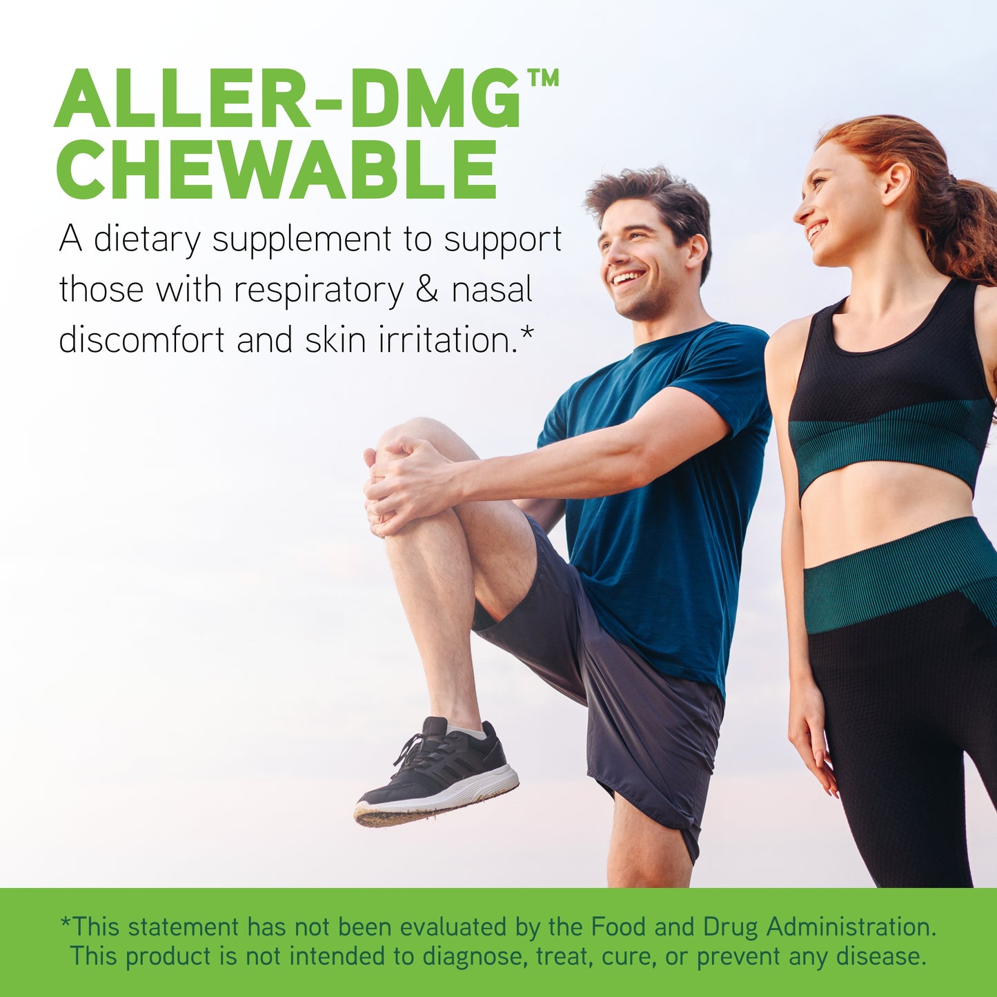 DaVinci Labs Aller-DMG Chewable - Immune Health Support, Histamine Aid & Respiratory Support* - Orange Cream Flavor - 120 Chewable Vegetarian Tablets (60 Servings)