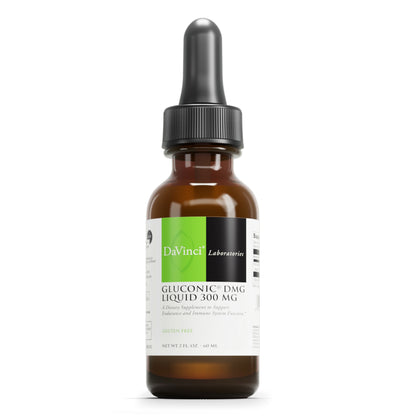 DaVinci Labs Gluconic DMG Liquid 300mg - Helps Support Immune System, Muscle Function, Heart Health & Brain Health* - 2 fl oz (60 Servings)