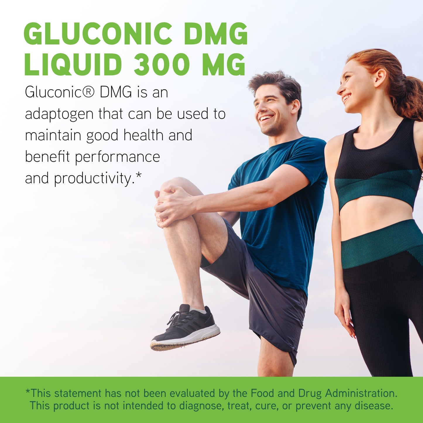 DaVinci Labs Gluconic DMG Liquid 300mg - Helps Support Immune System, Muscle Function, Heart Health & Brain Health* - 2 fl oz (60 Servings)