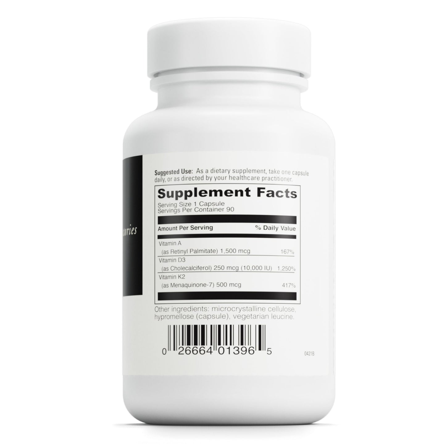 DaVinci Labs ADK 10 - Helps Support Bone, Heart & Immune Health* - Dietary Supplement with Vitamins A, D3 & K2 (as MK-7) - Vegetarian, Gluten Free & Soy Free - 90 Capsules