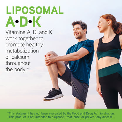 DaVinci Labs Liposomal ADK - Liquid Dietary Supplement to Support Immune System, Bone and Heart Health* - With Vitamin A , Vitamin D3 and Vitamin K2 - Gluten-Free - Vegetarian - 30 ml