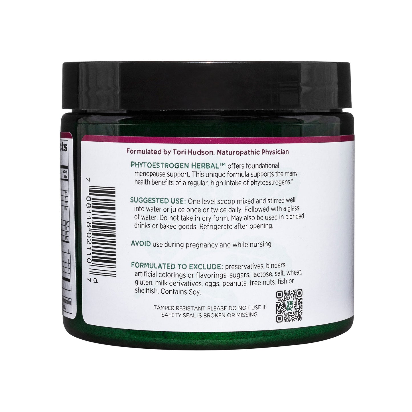 Vitanica Phytoestrogen Herbal Non-GMO PMS, Menopause Relief Supplement for Women, Hormone Balance, Night Sweats & Hot Flash Relief, Soy Isoflavones, Vegan, Powder 8 Oz (Phytoestrogen Herbal)