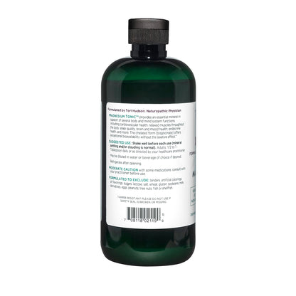Vitanica Magnesium Tonic, Liquid Magnesium Bisglycinate Chelate 300 mg with Vitamin B6, Dr Formulated Supplement, Orange Flavor, Vegan, Gluten Free and Non-GMO,16 fl oz