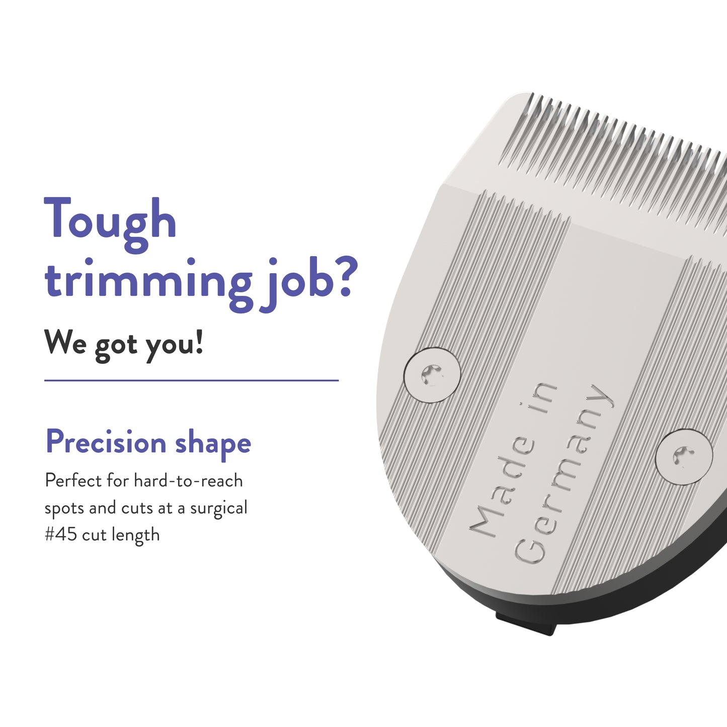 WAHL Professional Animal Vetiva Replacement Blade for The Vetiva Veterinary Mini Trimmer (02168), Silver