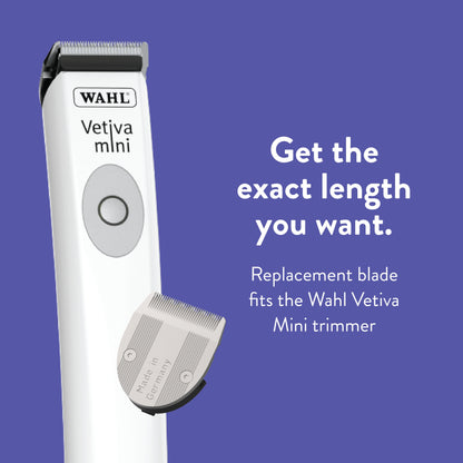 WAHL Professional Animal Vetiva Replacement Blade for The Vetiva Veterinary Mini Trimmer (02168), Silver