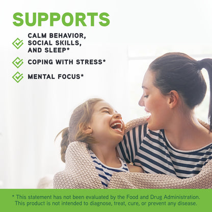 DaVinci Labs Focus Chewable - Supplement to Support Behavior, Brain Health, and Immune Health for Kids* - With Vitamin B6, Folate, Vitamin B12, and More - Orange Flavor -Sugar-Free - 90 Tablets