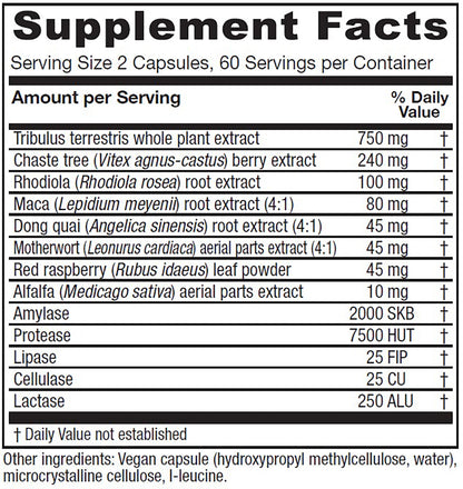 Vitanica Pregnancy Prep, Reproductive System Support, Vegan, 120 Capsules