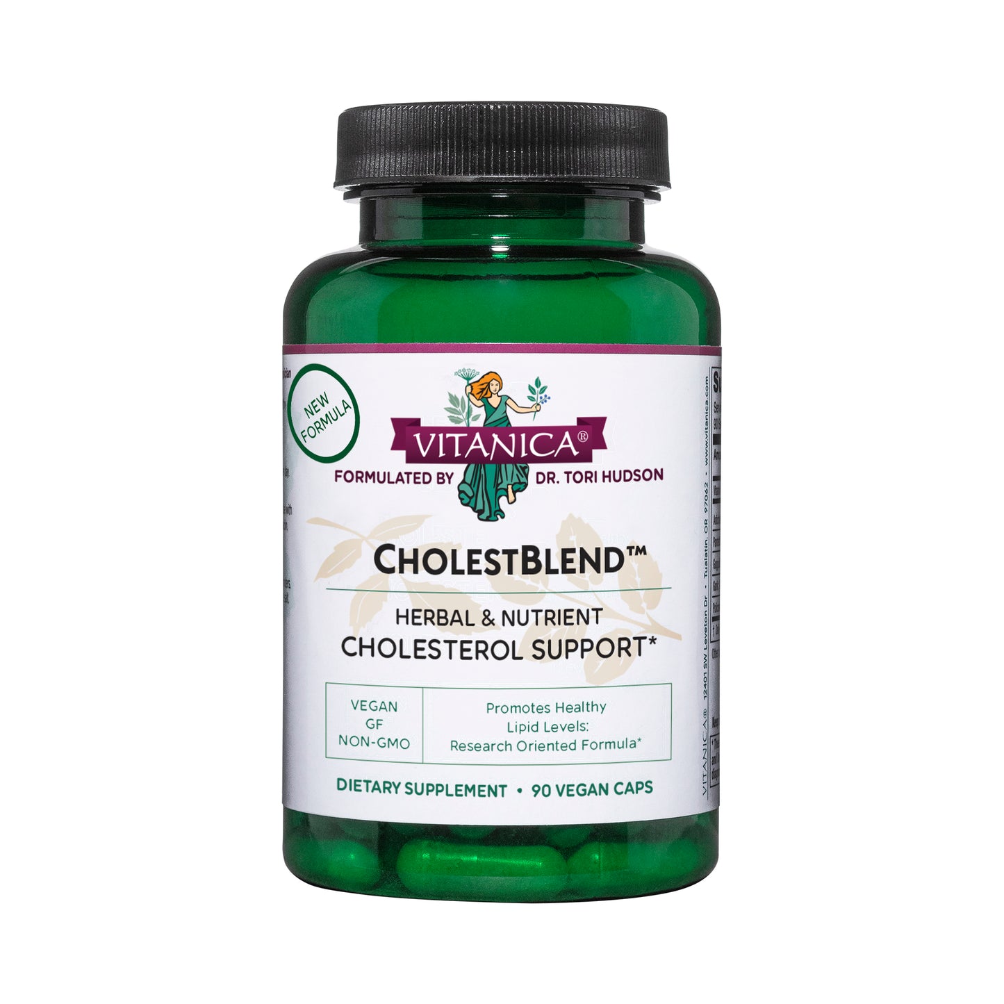 Vitanica Cholestblend, Cholesterol Support, Vegan, 90 Capsules