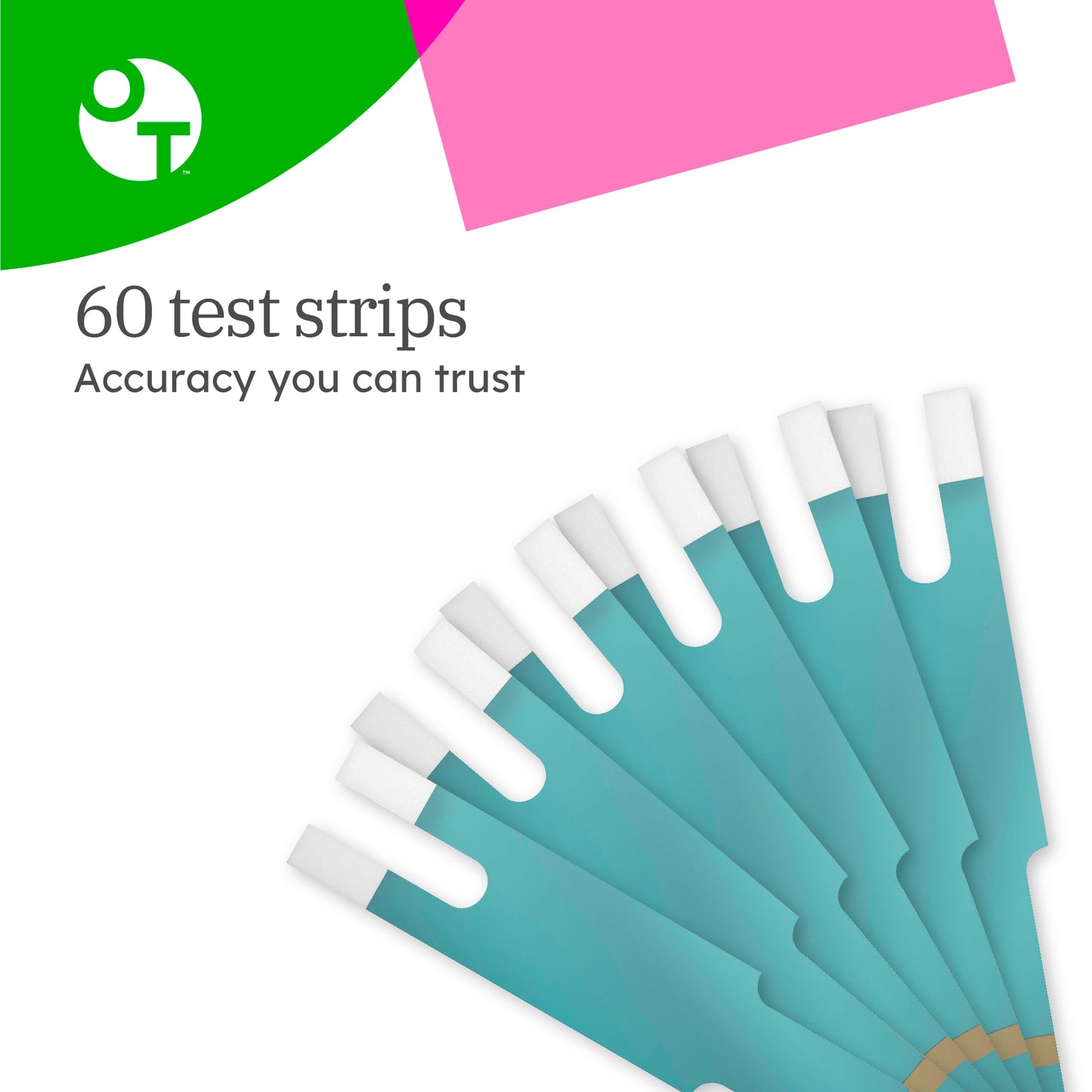 OneTouch Ultra Plus Flex Test Strips for Diabetes - Diabetic Test Strips for Blood Sugar Monitor | at Home Self Glucose Testing| 2 Packs, 30 Test Strips Per Pack