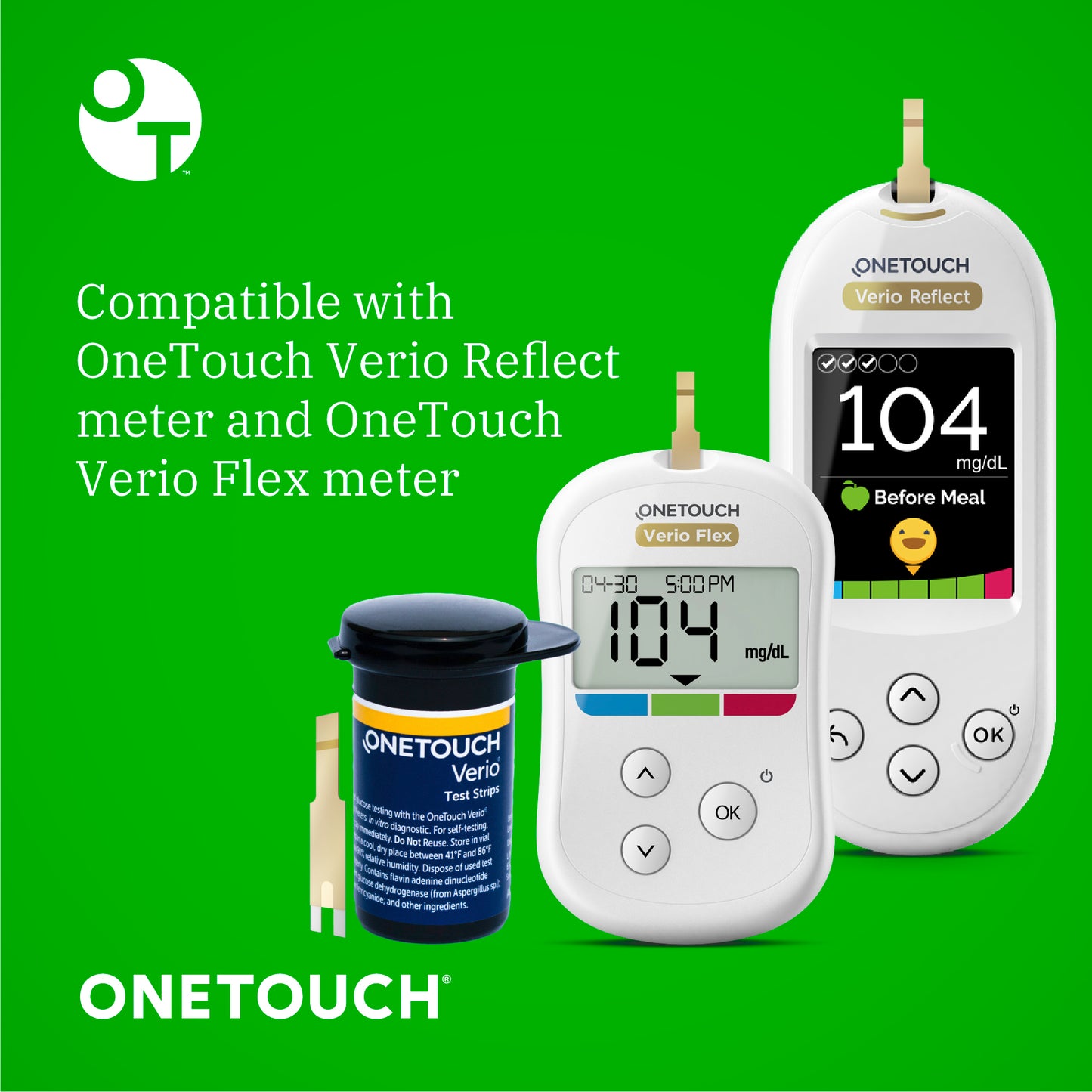 OneTouch Verio Diabetes Test Strips Value Pack - 30 Count (6 Pack)