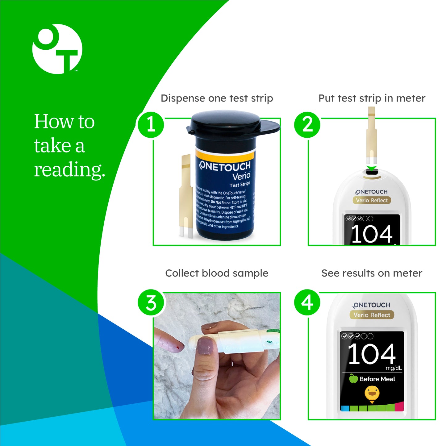 OneTouch Verio Diabetes Test Strips Value Pack - 30 Count (6 Pack)