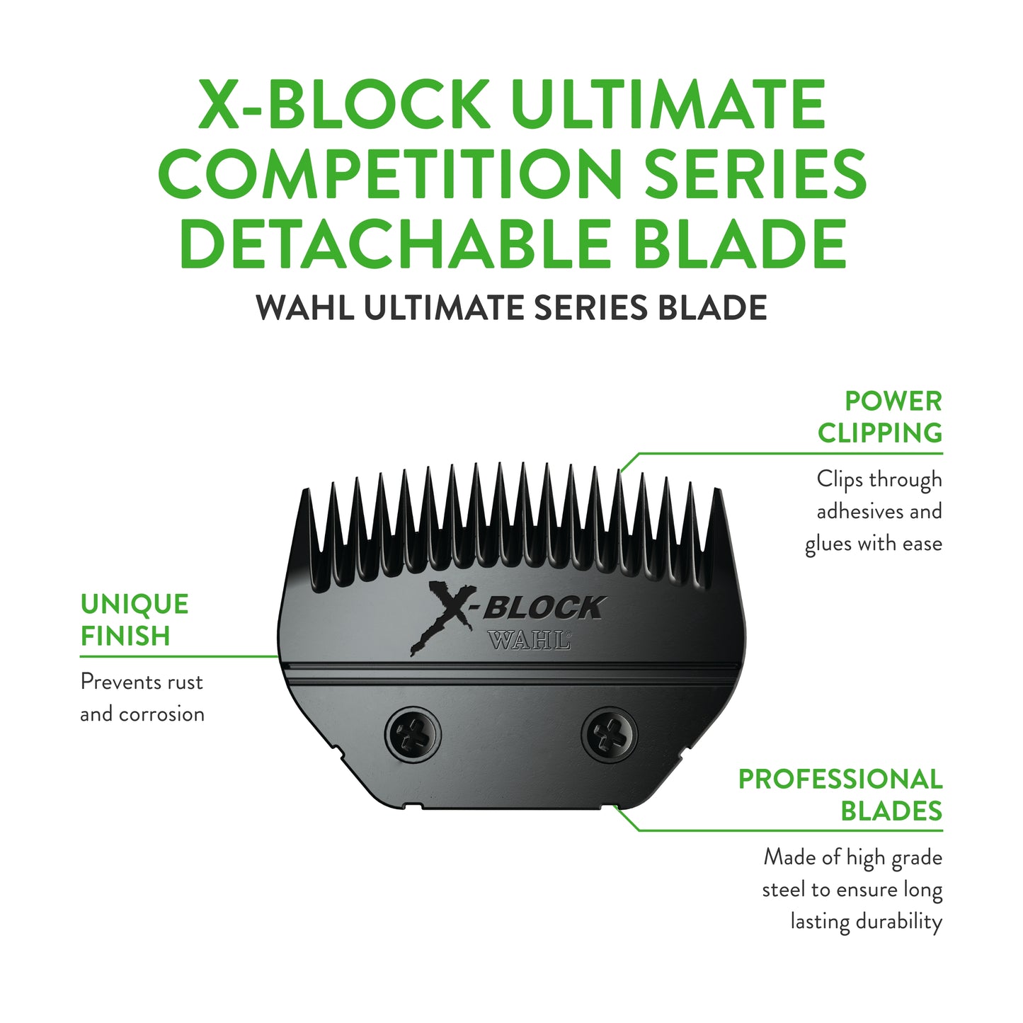 WAHL Professional Animal X-Block Ultimate Competition Series Detachable Blade for Cattle and Sheep (2430-500)