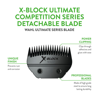 WAHL Professional Animal X-Block Ultimate Competition Series Detachable Blade for Cattle and Sheep (2430-500)