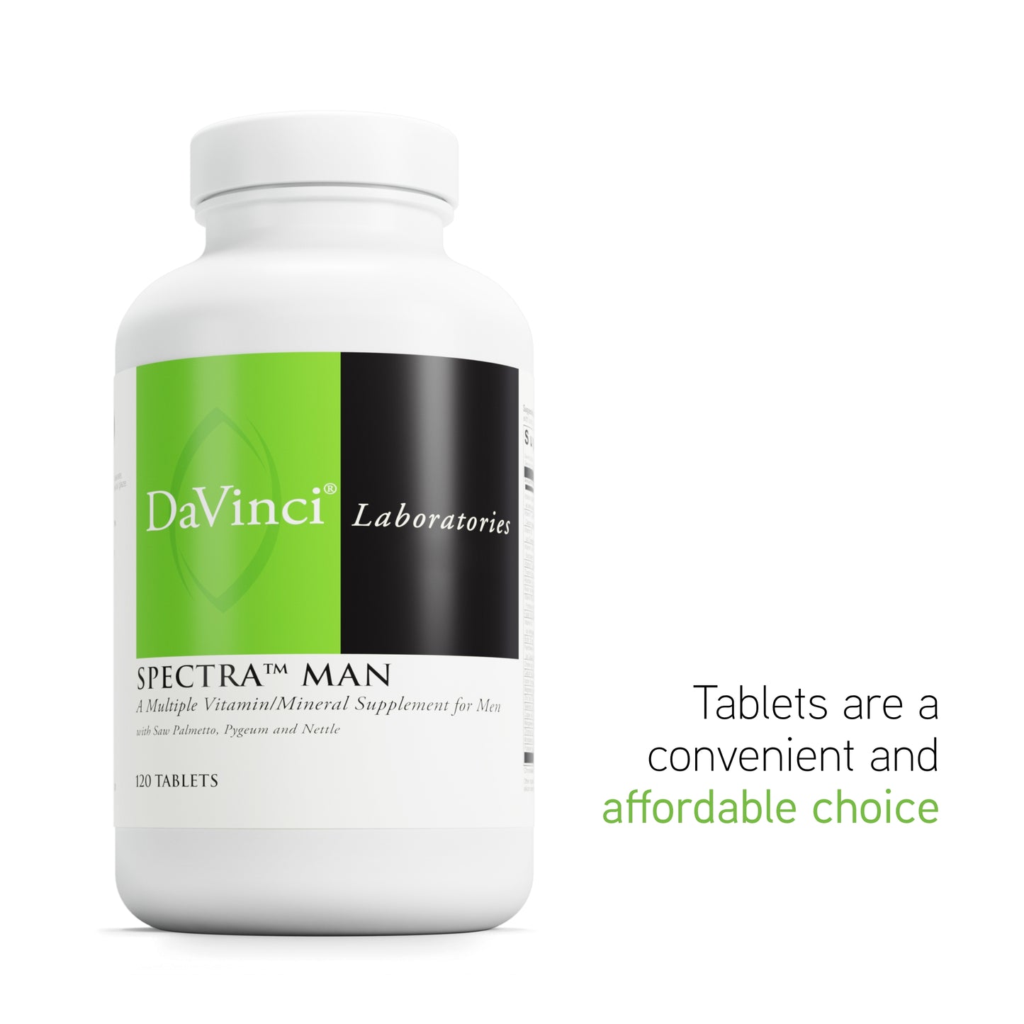 DaVinci Labs Spectra Man - Dietary Supplement to Support Immune System Function and Men's Unique Needs - With Vitamins, Minerals, Amino Acids, Herbs, Digestive Enzymes and Fatty Acids - 120 Tablets