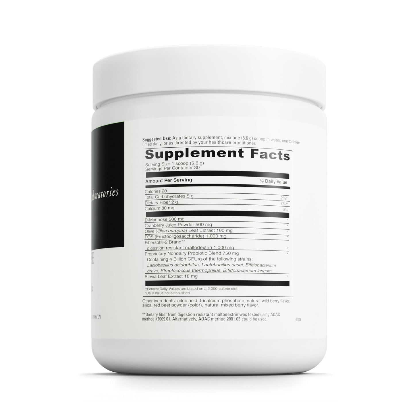DaVinci Labs D-Mannose Complex - Powdered Drink Mix - Supports Immune System, Urinary Tract Health, & Detox* - With Calcium, Cranberry Juice Powder, and More - Vegetarian - Gluten-Free - 30 Servings