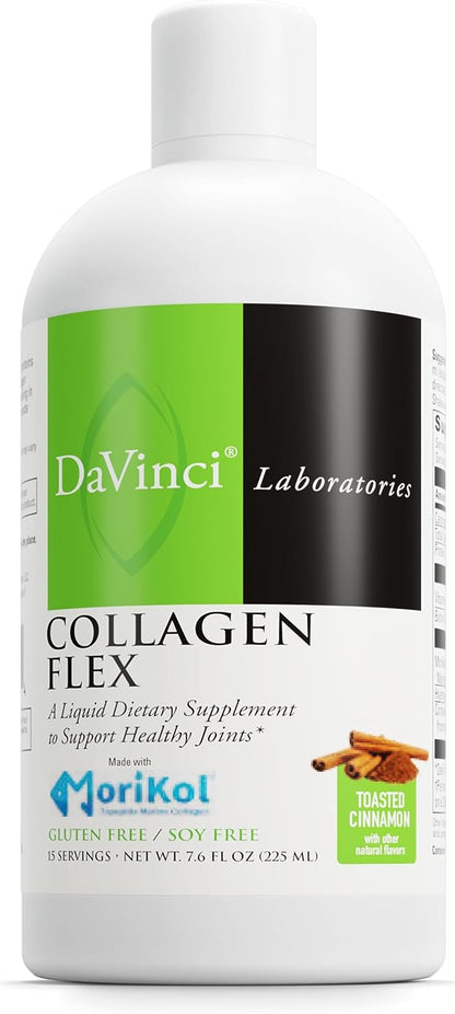 DAVINCI Labs - Collagen Flex - A Liquid Dietary Supplement to Support Healthy Joints - Toasted Cinnamon - Gluten Free, Soy Free - 7.6 fl oz