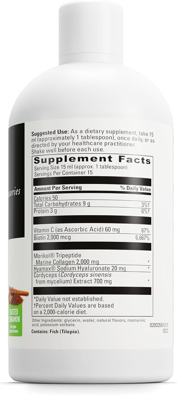 DAVINCI Labs - Collagen Flex - A Liquid Dietary Supplement to Support Healthy Joints - Toasted Cinnamon - Gluten Free, Soy Free - 7.6 fl oz