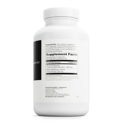 DaVinci Labs Perna - Helps Support Joint Health with New Zealand Green Mussel, a Source of Omega-3, 6, 9 Fatty Acids, Glucosamine & Chondroitin - 180 Capsules (90 Servings)