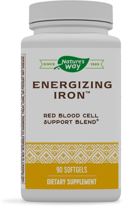 Nature's Way Energizing Iron Dual Iron Formula, 90 Count (Packaging May Vary)