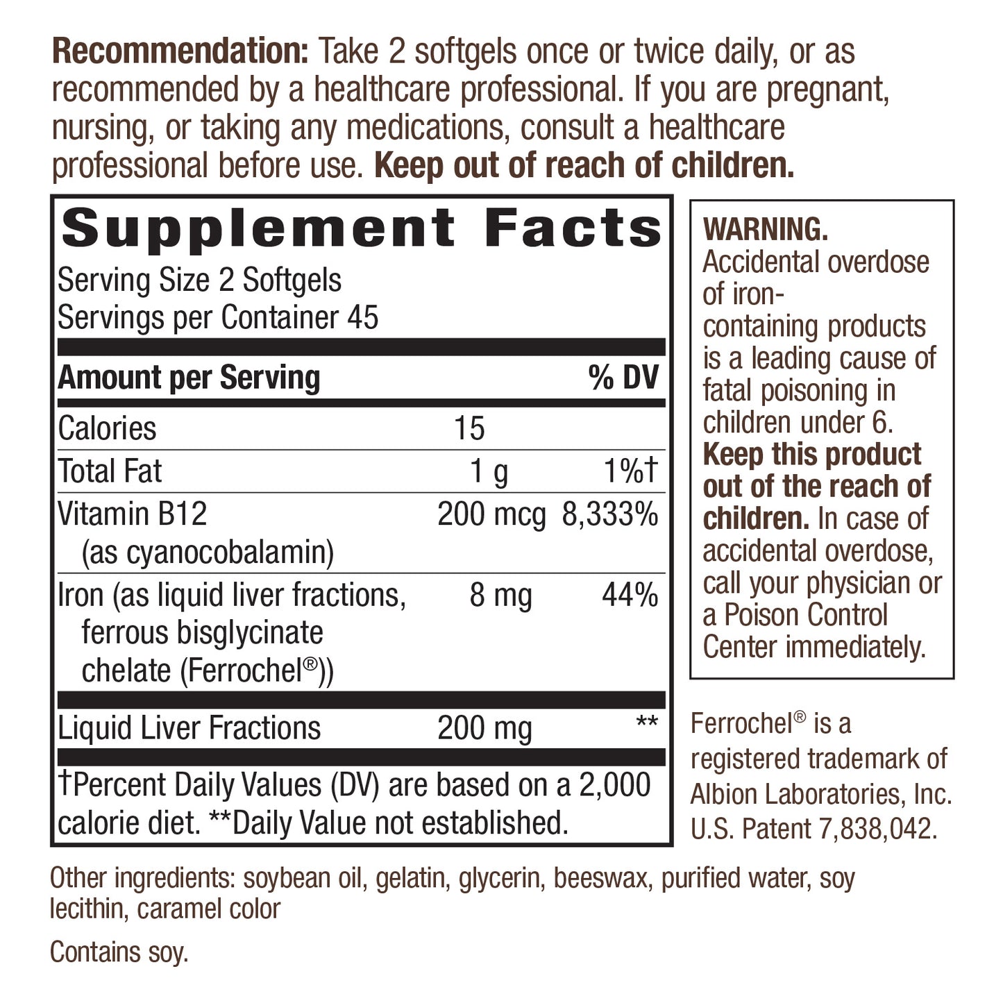 Nature's Way Energizing Iron Dual Iron Formula, 90 Count (Packaging May Vary)