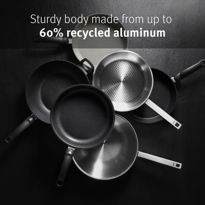 Fissler adamant Aluminum Serving-Pan (9.5‚Äù) Frypan, coated, Non-Stick, scratch-resistant - induction, black (056-515-24-100/0)