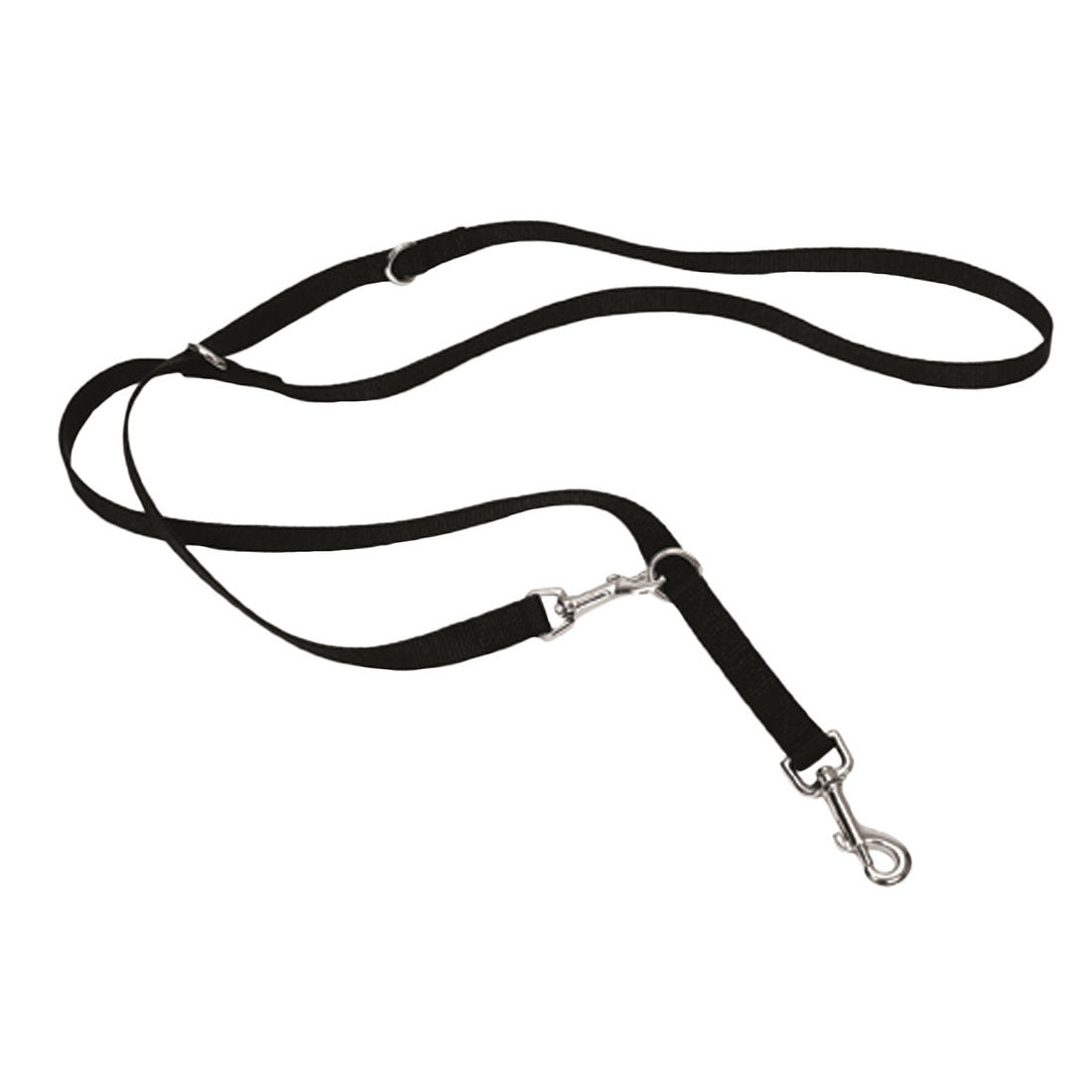Coastal - Multi-Function Dog Leash, Black, 3/4" x 06'