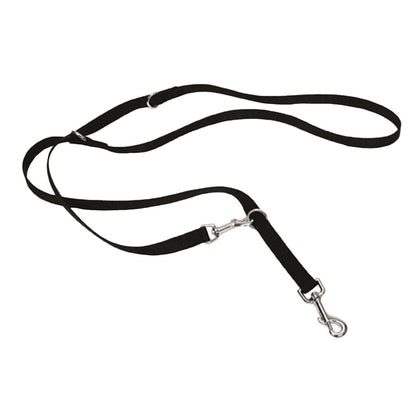 Coastal - Multi-Function Dog Leash, Black, 3/4" x 06'