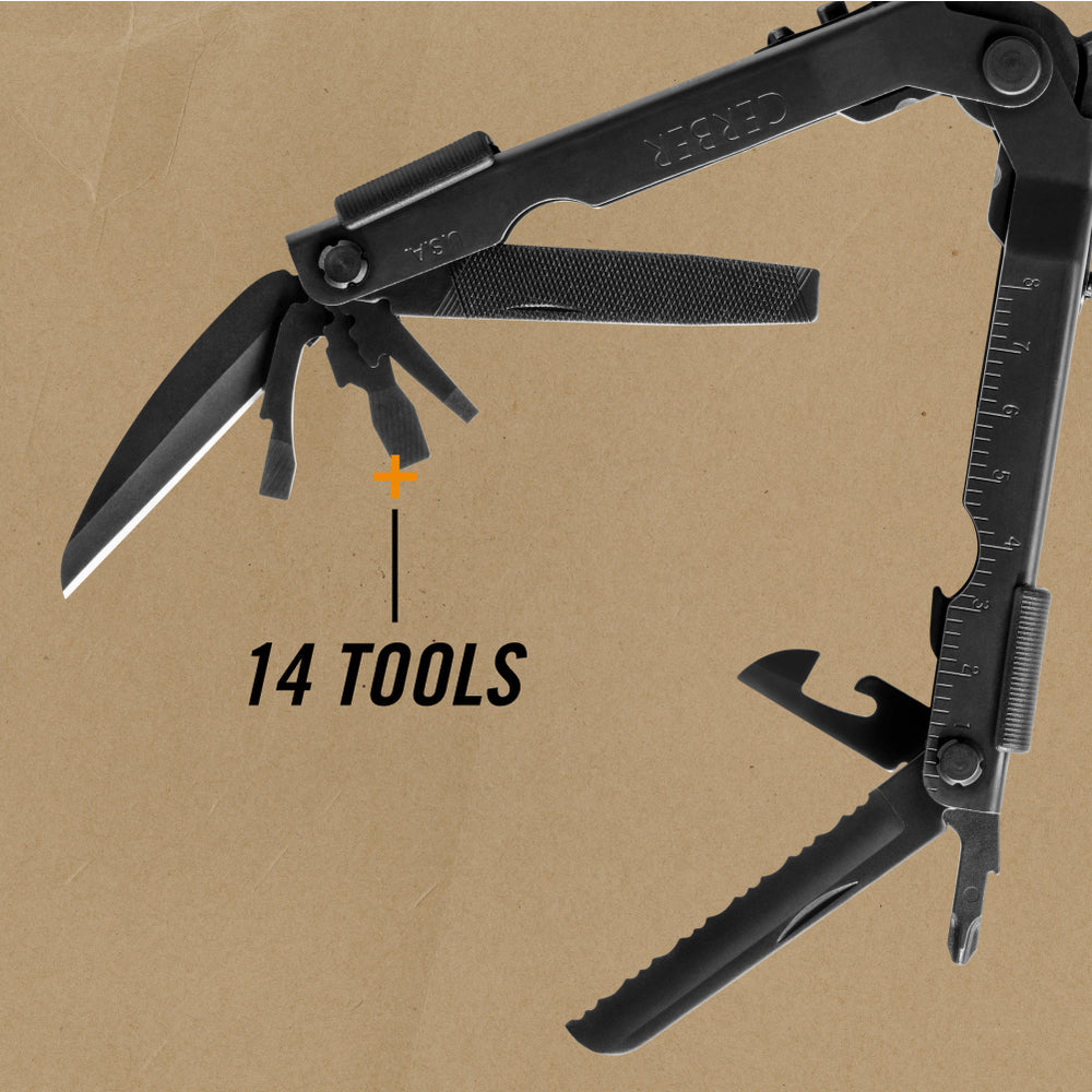 Gerber Gear 07550G1N Needle Nose Pliers Multitool 600 Multi-Plier, Black