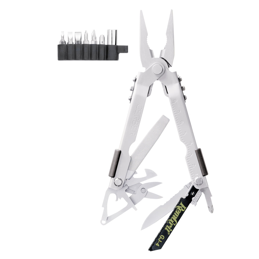 Gerber Gear MP600 Pro Scout Needle Nose Pliers Multitool Multi-Plier, Needle Nose, Stainless, with Tool Kit [07564]