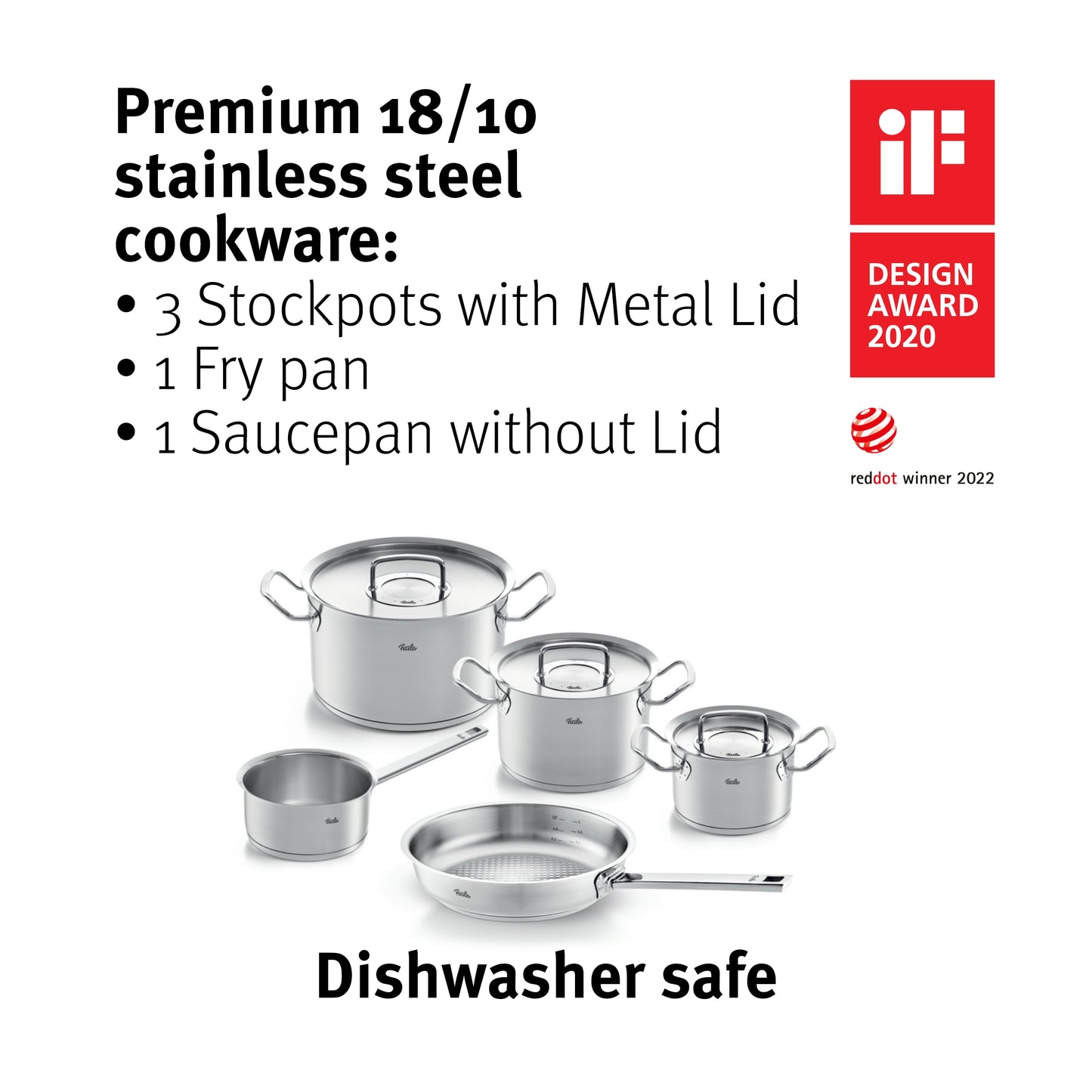 Fissler Original-Profi Collection¬Æ Stainless Steel Cookware Set, 8 Piece