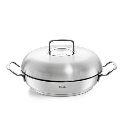 Fissler Original-Profi Collection Stainless Steel Serving Pan with High Dome Lid, 9.5"