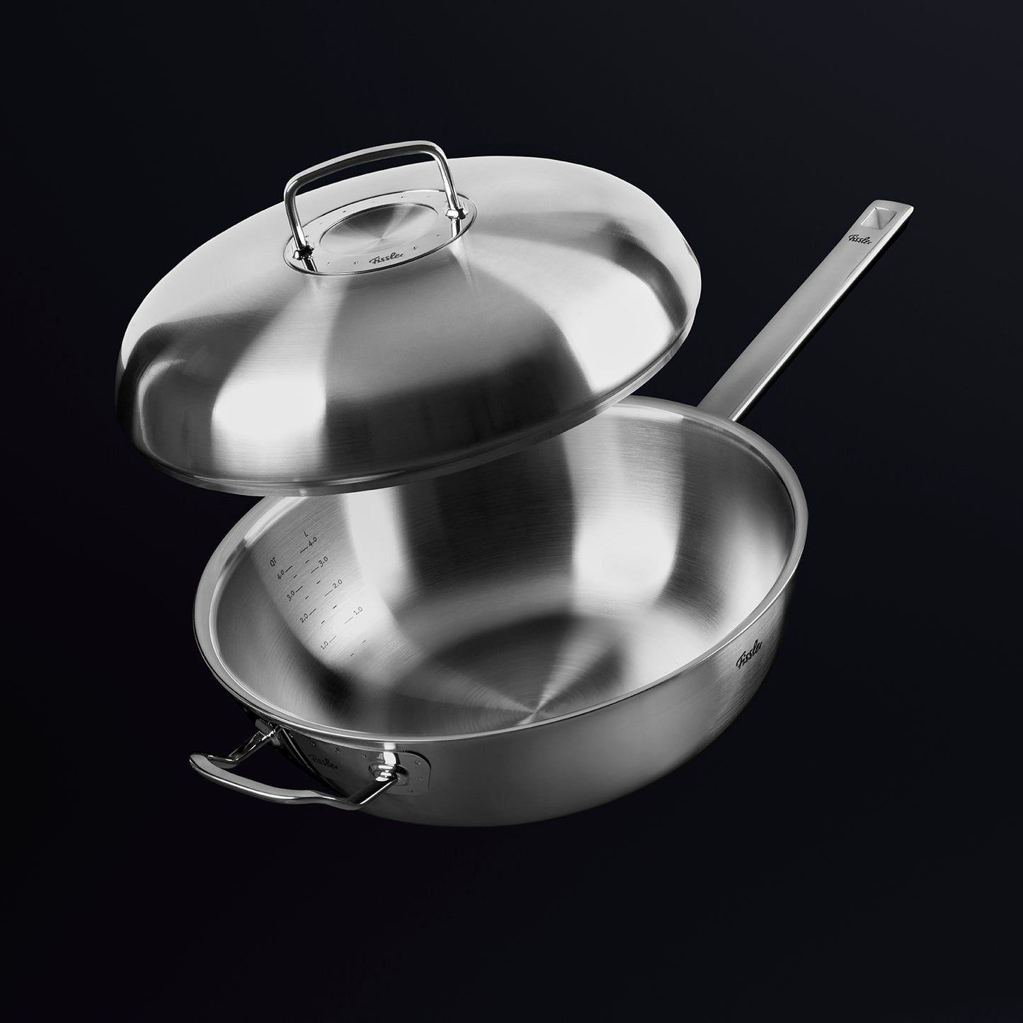 Fissler Originial-Profi Collection¬†Multi Ply Wok with Long Handle 12.6", 4.2 Quart