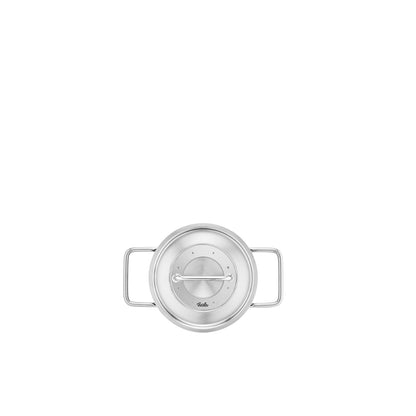 Fissler Pure Collection Stainless Steel Stock Pot, 2.2 Quart with Metal Lid