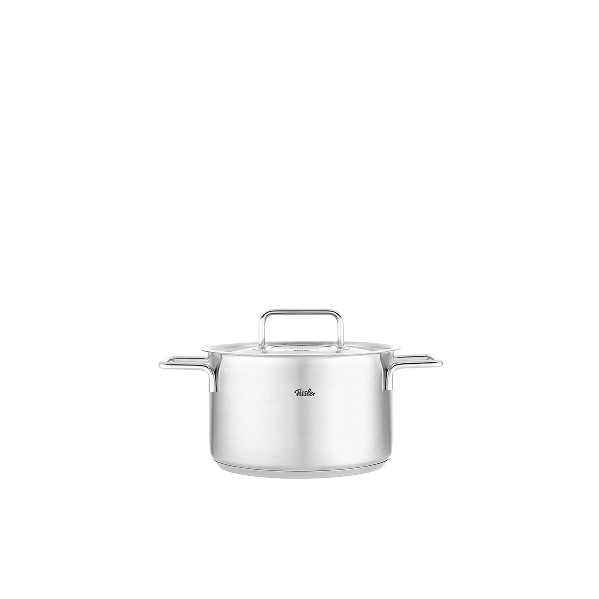 Fissler Pure Collection Stainless Steel Stock Pot, 4.2 Quart with Metal Lid