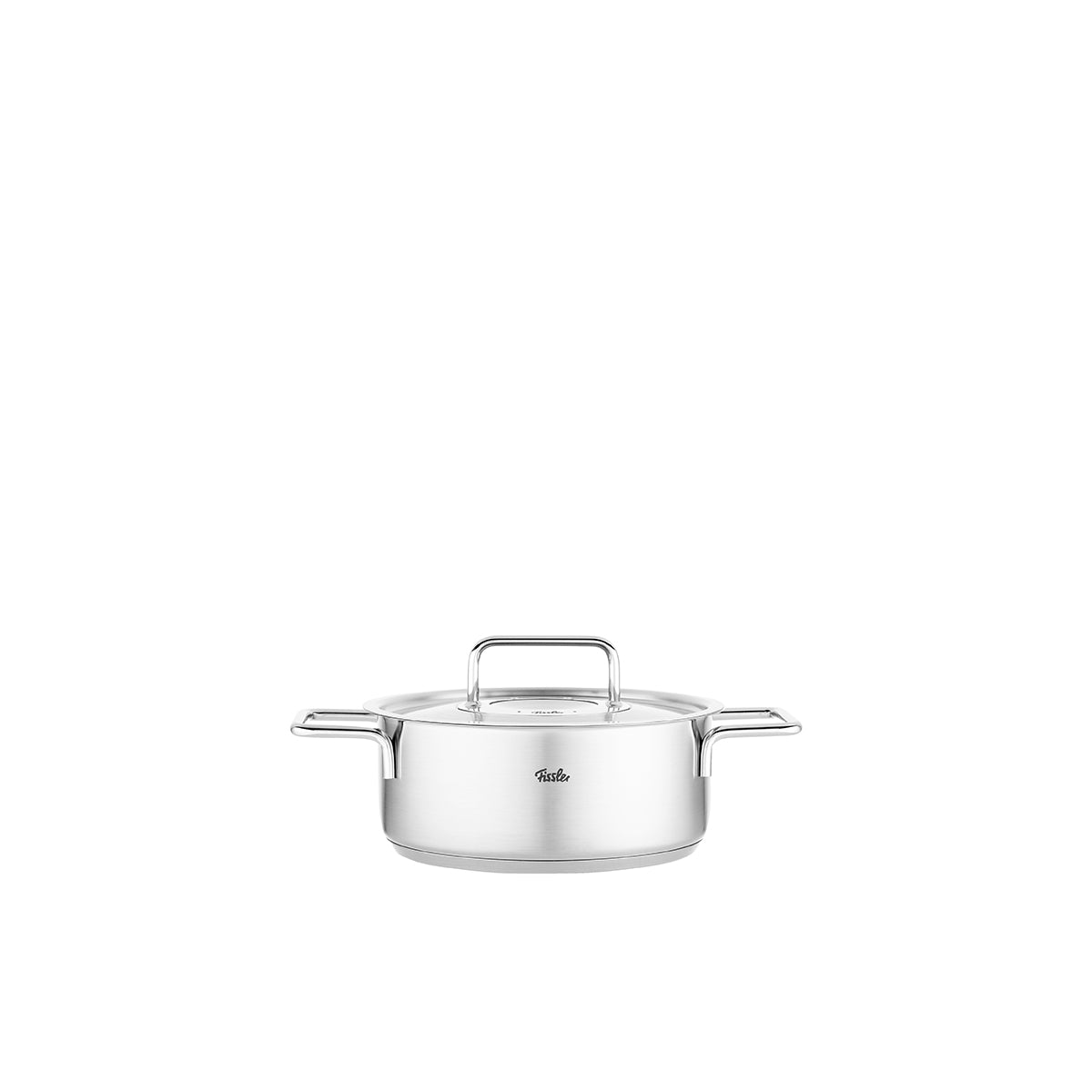 Fissler Pure Collection Stainless Steel Rondeau, 4.1 Quart with Metal Lid