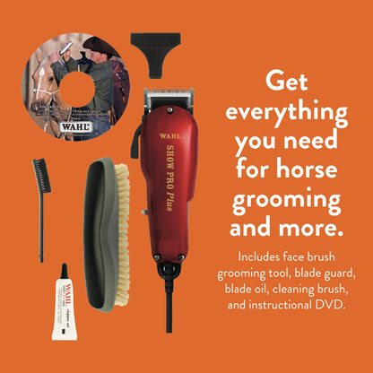 WAHL Professional Animal Show Pro Plus Equine Horse Clipper and Grooming Kit (9482-700)