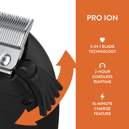 WAHL Professional Animal Pro Ion Pet, Dog, and Cat Cordless Clipper Kit (9705)