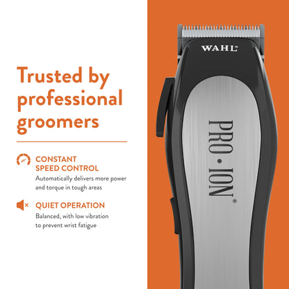 WAHL Professional Animal Pro Ion Pet, Dog, and Cat Cordless Clipper Kit (9705)