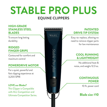 WAHL Professional Animal Stable Pro Plus Horse Clipper Kit (9774)