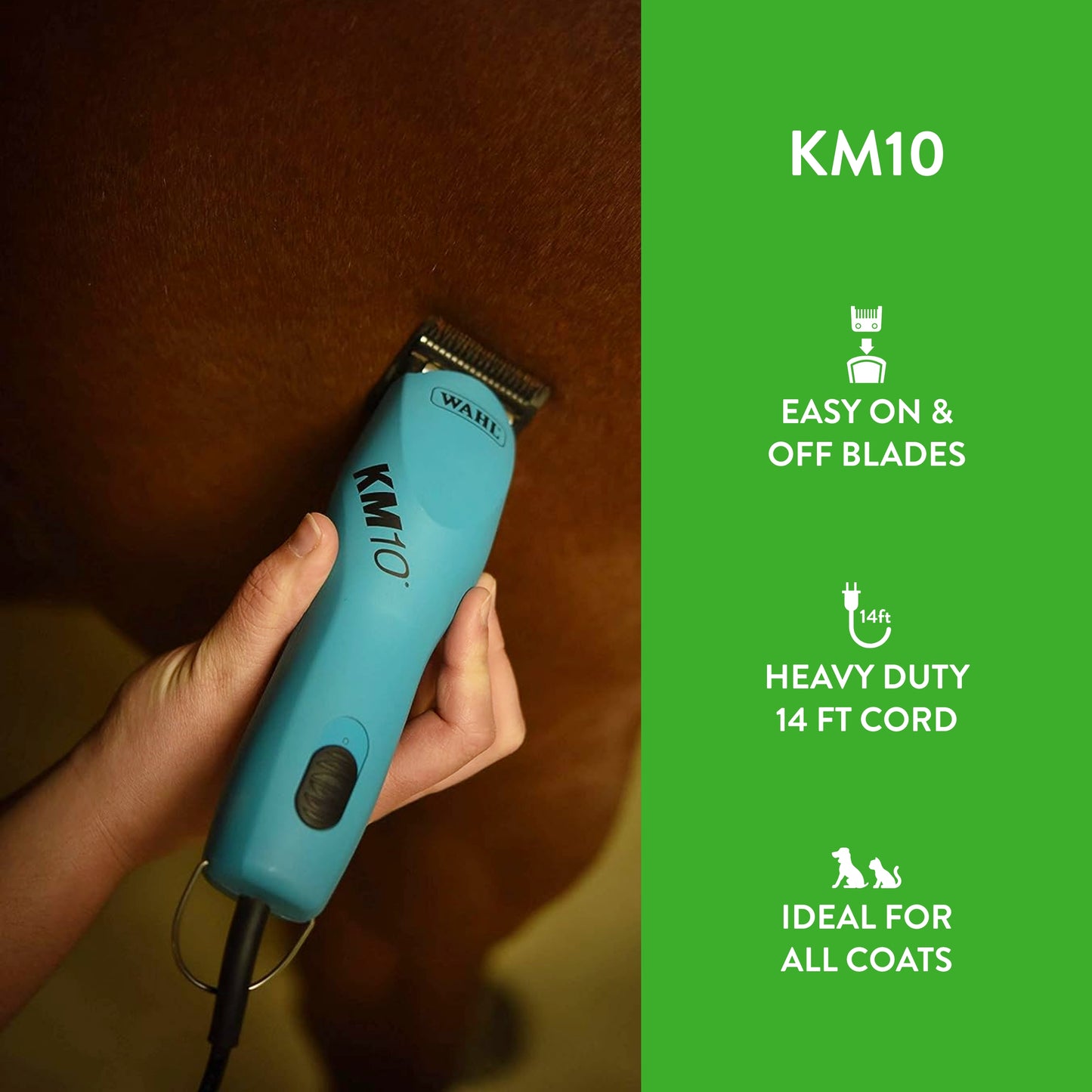 WAHL Professional Animal KM10 2-Speed Brushless Motor Pet, Dog, and Horse Clipper Kit, Berry (9791-301)