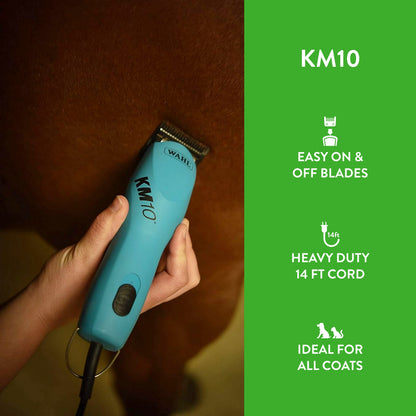WAHL Professional Animal KM10 2-Speed Brushless Motor Pet, Dog, and Horse Clipper Kit, Berry (9791-301)