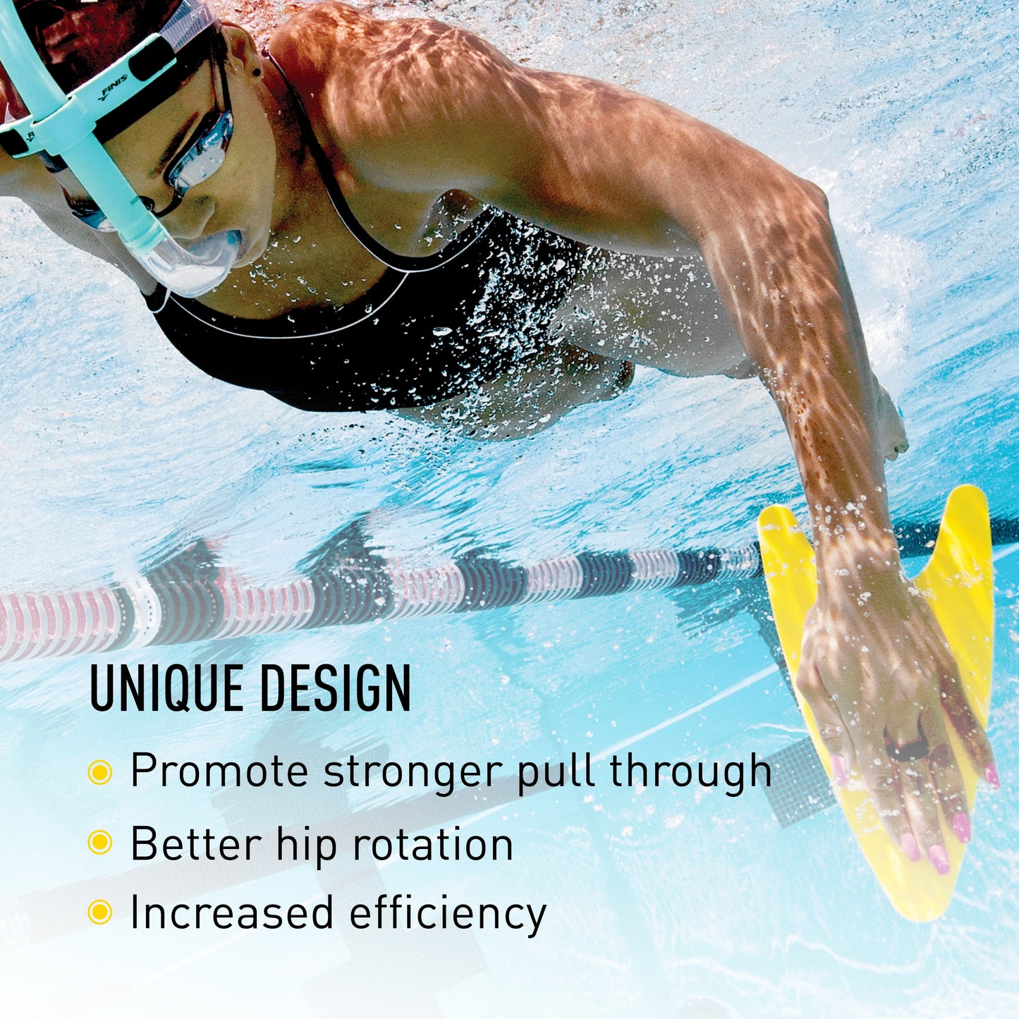 FINIS  Freestyler Hand Paddles - Adult -  Yellow