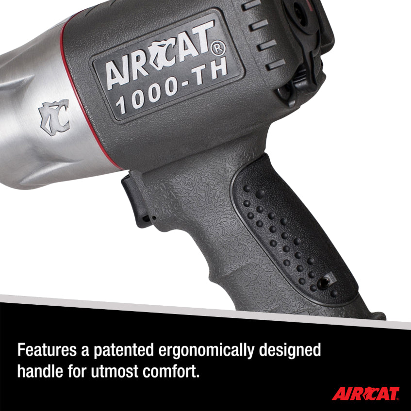 AIRCAT 1000-TH-2 1/2-Inch Composite Air Impact Wrench with Twin Hammer Mechanism and Extended 2-Inch Anvil