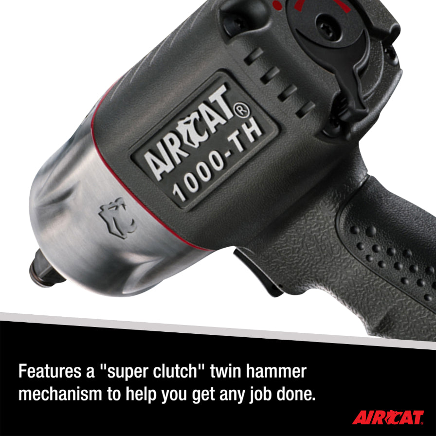 AIRCAT 1000-TH: 1/2-Inch Composite Impact Wrench 1,000 ft-lbs