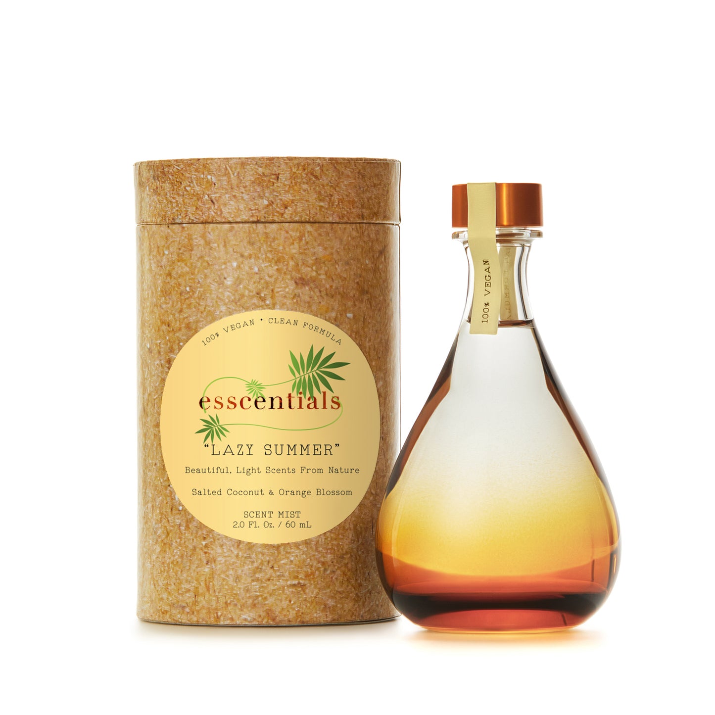 Esscentials Lazy Summer Fragrance Mist, Notes of Salted Coconut and Orange Blossom, 2.0 Oz