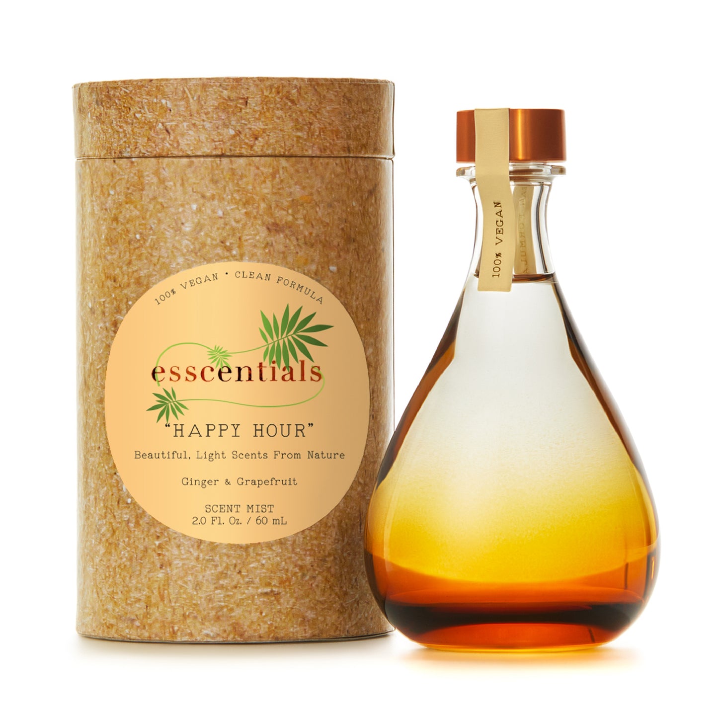 Esscentials Happy Hour Fragrance Mist, Notes of Ginger and Grapefruit, 2.0 Oz
